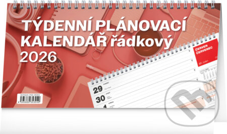 NOTIQUE Stolní kalendář Plánovací řádkový 2026 (Notique). Notique, 2025 NOTIQUE Stolní kalendář Plánovací řádkový 2026 (Notique). Notique, 2025