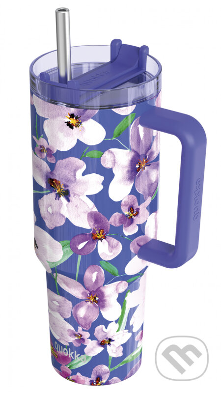 Nerezový termohrnček so slamkou Stream Flower Dusk 1200 ml (Quokka). Quokka, 2025 Nerezový termohrnček so slamkou Stream Flower Dusk 1200 ml (Quokka). Quokka, 2025