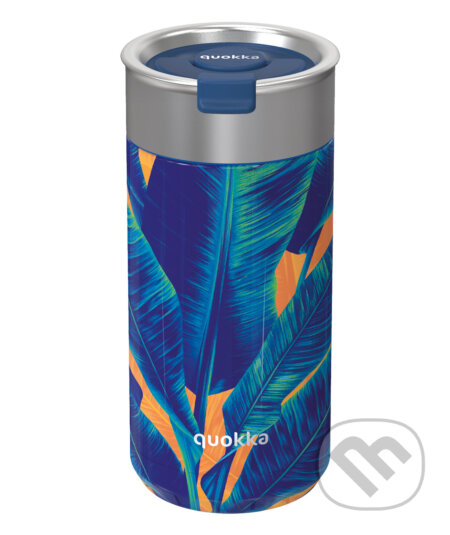 Nerezový termohrnček so sitkom Boost Blue Jungle 400 ml (Quokka). Quokka, 2025 Nerezový termohrnček so sitkom Boost Blue Jungle 400 ml (Quokka). Quokka, 2025
