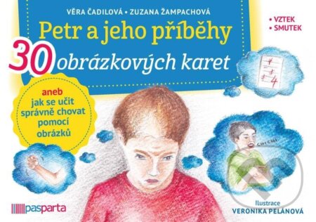 Petr a jeho příběhy aneb jak se učit správně chovat pomocí obrázků (Věra Čadilová a Zuzana Žampachová). Pasparta, 2025 Petr a jeho příběhy aneb jak se učit správně chovat pomocí obrázků (Věra Čadilová a Zuzana Žampachová). Pasparta, 2025
