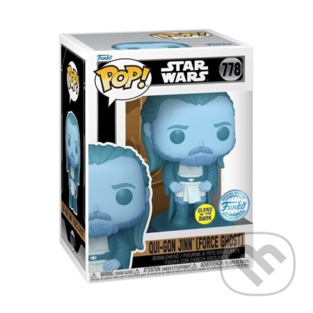 Funko POP: Star Wars - Qui-Gon Jinn (Force Ghost) (Glows in the Dark) #778 (Funko). Funko, 2025 Funko POP: Star Wars - Qui-Gon Jinn (Force Ghost) (Glows in the Dark) #778 (Funko). Funko, 2025