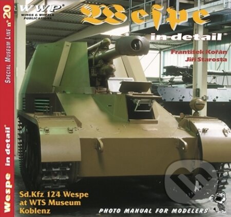 Kniha: Sd.Kfz 124 Wespe in detail (František Kořán). WWP Rak, 2000 Kniha: Sd.Kfz 124 Wespe in detail (František Kořán). WWP Rak, 2000