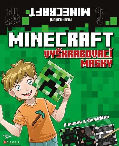 Kniha: Vyškrabovací masky Minecraft (Daniele Sapuppo). CPRESS, 2025 Kniha: Vyškrabovací masky Minecraft (Daniele Sapuppo). CPRESS, 2025