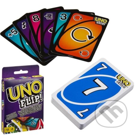 Společenská hra: UNO Flip (Hasbro). Hasbro, 2025 Společenská hra: UNO Flip (Hasbro). Hasbro, 2025