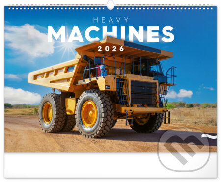 NOTIQUE Nástenný kalendár Heavy Machines (Stavebné stroje) 2026 (Notique). Notique, 2025 NOTIQUE Nástenný kalendár Heavy Machines (Stavebné stroje) 2026 (Notique). Notique, 2025