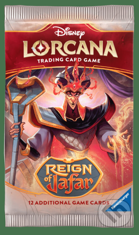 Společenská hra: Disney Lorcana: Reign of Jafar Booster Pack (Ravensburger). Ravensburger, 2025 Společenská hra: Disney Lorcana: Reign of Jafar Booster Pack (Ravensburger). Ravensburger, 2025