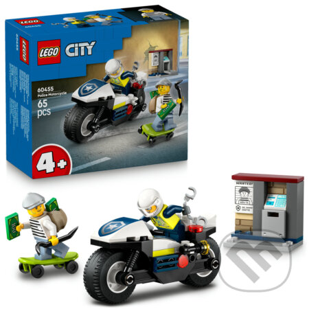 Společenská hra: LEGO® City 60455 Naháňačka na policajnej motorke (LEGO). LEGO, 2025 Společenská hra: LEGO® City 60455 Naháňačka na policajnej motorke (LEGO). LEGO, 2025
