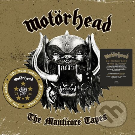 Hudobné CD: Motorhead: The Manticore Tapes LP (Universal Music). Universal Music, 2025 Hudobné CD: Motorhead: The Manticore Tapes LP (Universal Music). Universal Music, 2025