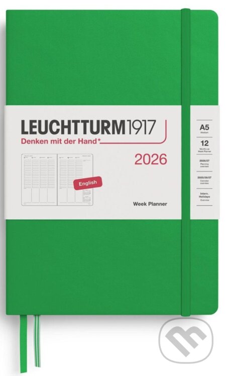 Week Planner 2026 Medium (A5) Spring Leaf (Leuchtturm1917). Leuchtturm1917, 2025 Week Planner 2026 Medium (A5) Spring Leaf (Leuchtturm1917). Leuchtturm1917, 2025