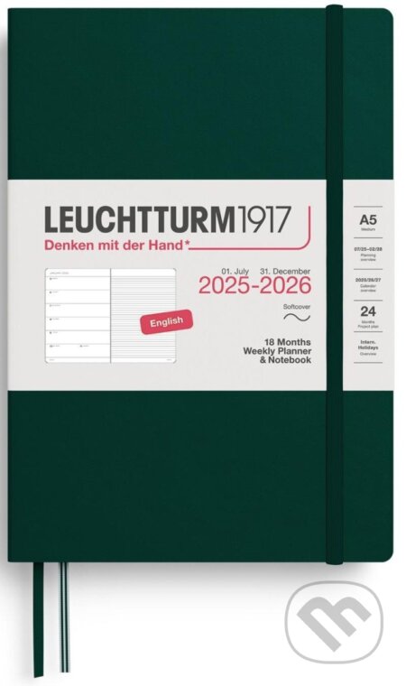 Weekly Planner & Notebook 2026 Medium (A5) 18 Months Forest Green (Leuchtturm1917). Leuchtturm1917, 2025 Weekly Planner & Notebook 2026 Medium (A5) 18 Months Forest Green (Leuchtturm1917). Leuchtturm1917, 2025
