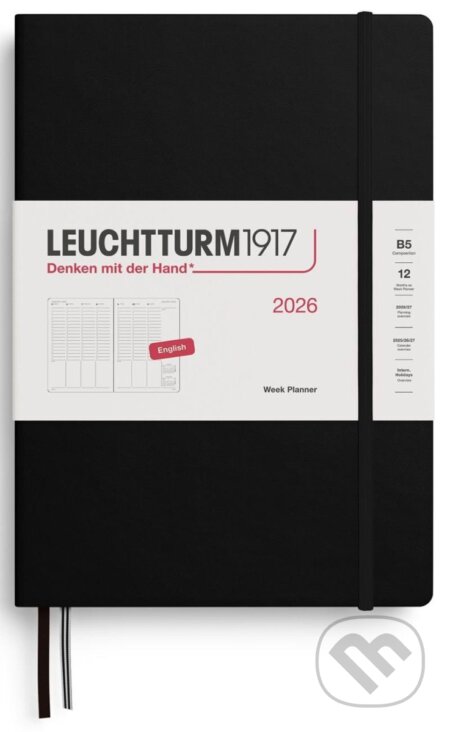 Week Planner 2026 Composition (B5) Black (Leuchtturm1917). Leuchtturm1917, 2025 Week Planner 2026 Composition (B5) Black (Leuchtturm1917). Leuchtturm1917, 2025