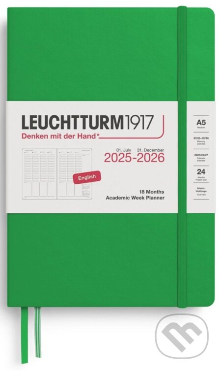 Academic Week Planner 2026 Medium (A5) 18 Months Spring Leaf (Leuchtturm1917). Leuchtturm1917, 2025 Academic Week Planner 2026 Medium (A5) 18 Months Spring Leaf (Leuchtturm1917). Leuchtturm1917, 2025