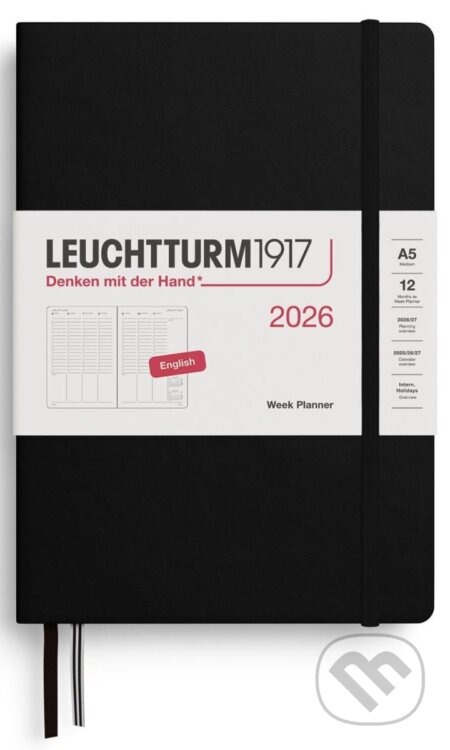 Week Planner 2026 Medium (A5) Black (Leuchtturm1917). Leuchtturm1917, 2025 Week Planner 2026 Medium (A5) Black (Leuchtturm1917). Leuchtturm1917, 2025