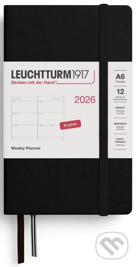 Weekly Planner 2026 Pocket (A6) Black (Leuchtturm1917). Leuchtturm1917, 2025 Weekly Planner 2026 Pocket (A6) Black (Leuchtturm1917). Leuchtturm1917, 2025