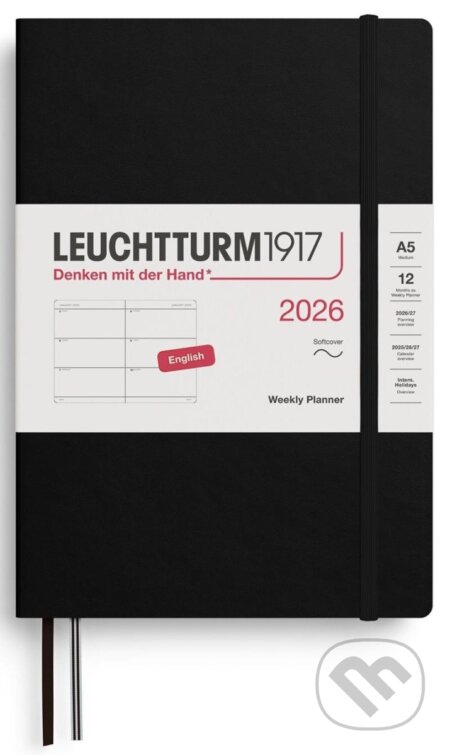 Weekly Planner 2026 Medium (A5) Black (Leuchtturm1917). Leuchtturm1917, 2025 Weekly Planner 2026 Medium (A5) Black (Leuchtturm1917). Leuchtturm1917, 2025