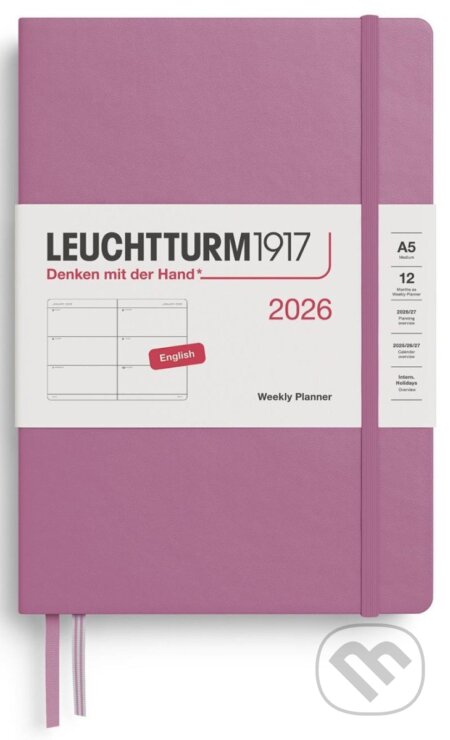 Weekly Planner 2026 Medium (A5) Dusty Rose (Leuchtturm1917). Leuchtturm1917, 2025 Weekly Planner 2026 Medium (A5) Dusty Rose (Leuchtturm1917). Leuchtturm1917, 2025
