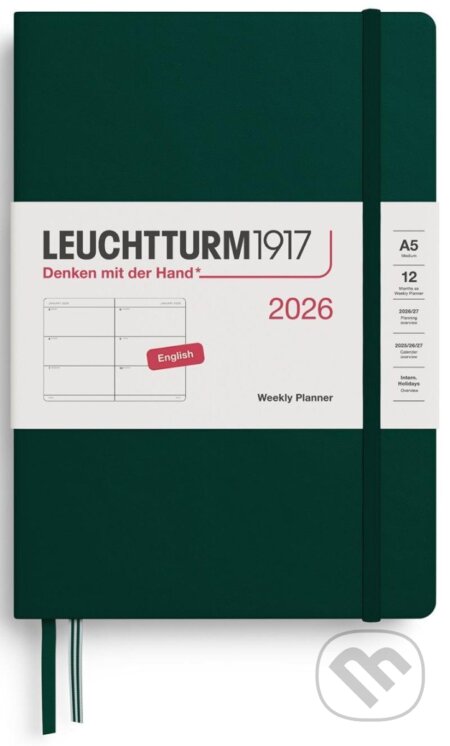 Weekly Planner 2026 Medium (A5) Forest Green (Leuchtturm1917). Leuchtturm1917, 2025 Weekly Planner 2026 Medium (A5) Forest Green (Leuchtturm1917). Leuchtturm1917, 2025