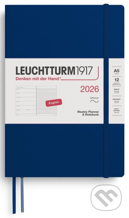 Weekly Planner & Notebook 2026 Medium (A5) Navy (Leuchtturm1917). Leuchtturm1917, 2025 Weekly Planner & Notebook 2026 Medium (A5) Navy (Leuchtturm1917). Leuchtturm1917, 2025