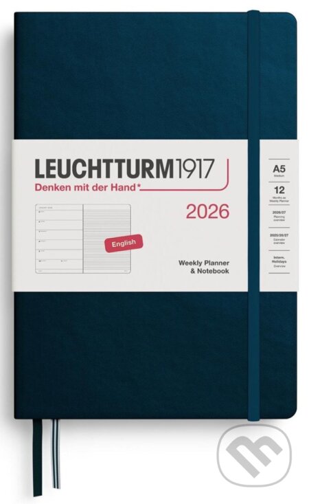 Weekly Planner & Notebook 2026 Medium (A5) Deep Sea (Leuchtturm1917). Leuchtturm1917, 2025 Weekly Planner & Notebook 2026 Medium (A5) Deep Sea (Leuchtturm1917). Leuchtturm1917, 2025