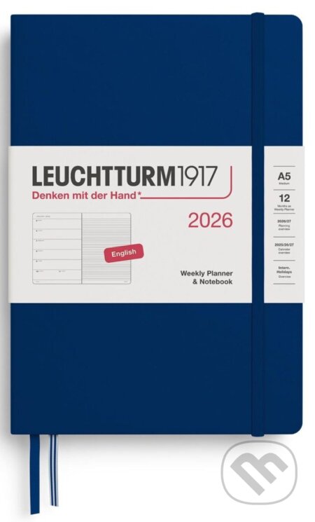 Weekly Planner & Notebook 2026 Medium (A5) Navy (Leuchtturm1917). Leuchtturm1917, 2025 Weekly Planner & Notebook 2026 Medium (A5) Navy (Leuchtturm1917). Leuchtturm1917, 2025