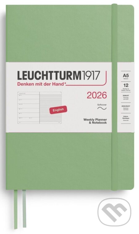 Weekly Planner & Notebook 2026 Medium (A5) Sage (Leuchtturm1917). Leuchtturm1917, 2025 Weekly Planner & Notebook 2026 Medium (A5) Sage (Leuchtturm1917). Leuchtturm1917, 2025