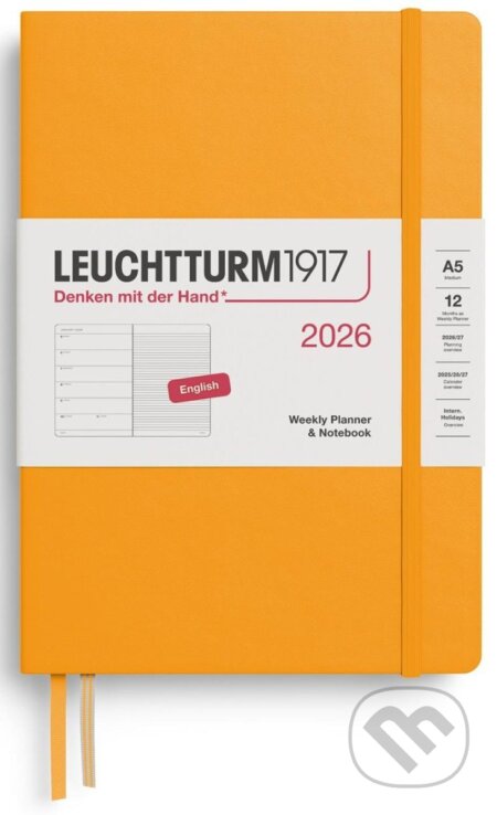 Weekly Planner & Notebook 2026 Medium (A5) Rising Sun (Leuchtturm1917). Leuchtturm1917, 2025 Weekly Planner & Notebook 2026 Medium (A5) Rising Sun (Leuchtturm1917). Leuchtturm1917, 2025