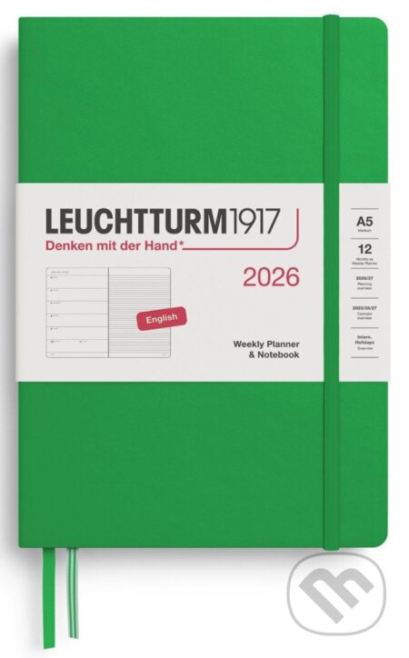 Weekly Planner & Notebook 2026 Medium (A5) Spring Leaf (Leuchtturm1917). Leuchtturm1917, 2025 Weekly Planner & Notebook 2026 Medium (A5) Spring Leaf (Leuchtturm1917). Leuchtturm1917, 2025