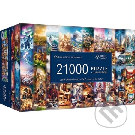 Puzzle: Puzzle UFT Kronika Země Od stvoření k budoucnosti (21000 dílků) (Trefl). Trefl, 2025 Puzzle: Puzzle UFT Kronika Země Od stvoření k budoucnosti (21000 dílků) (Trefl). Trefl, 2025