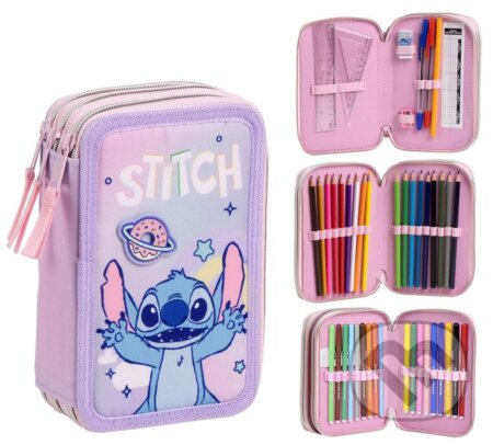 Školské trojdielne puzdro Lilo & Stitch: Šťastný Stitch (). , 2025 Školské trojdielne puzdro Lilo & Stitch: Šťastný Stitch (). , 2025