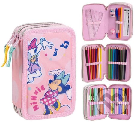 Trojité školské puzdro Disney - Minnie Mouse: Minnie a Daisy (). , 2025 Trojité školské puzdro Disney - Minnie Mouse: Minnie a Daisy (). , 2025