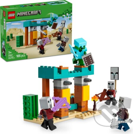 Spoločenská hra: LEGO® Minecraft® 21267 Púštna hliadka záškodníkov (LEGO). LEGO, 2025 Spoločenská hra: LEGO® Minecraft® 21267 Púštna hliadka záškodníkov (LEGO). LEGO, 2025