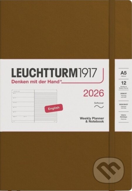 Weekly Planner & Notebook 2026 Medium (A5) Spice Brown (Leuchtturm1917). Leuchtturm1917, 2025 Weekly Planner & Notebook 2026 Medium (A5) Spice Brown (Leuchtturm1917). Leuchtturm1917, 2025