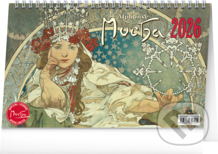 NOTIQUE Stolní kalendář Alfons Mucha 2026 (Notique). Notique, 2025 NOTIQUE Stolní kalendář Alfons Mucha 2026 (Notique). Notique, 2025