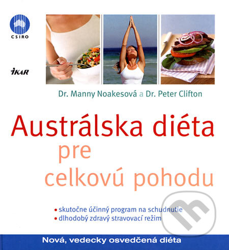 Kniha: Austrálska diéta pre celkovú pohodu (Manny Noakesová a Peter Clifton). Ikar, 2006 Kniha: Austrálska diéta pre celkovú pohodu (Manny Noakesová a Peter Clifton). Ikar, 2006