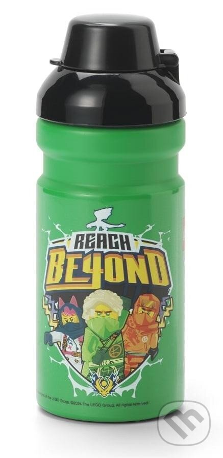 LEGO Ninjago fľaša na pitie - zelená (LEGO). LEGO, 2025 LEGO Ninjago fľaša na pitie - zelená (LEGO). LEGO, 2025