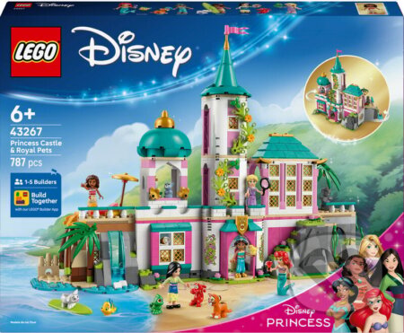 Spoločenská hra: LEGO® Disney™ 43267 Hrad princezien a kráľovskí domáci miláčikovia (LEGO). LEGO, 2025 Spoločenská hra: LEGO® Disney™ 43267 Hrad princezien a kráľovskí domáci miláčikovia (LEGO). LEGO, 2025