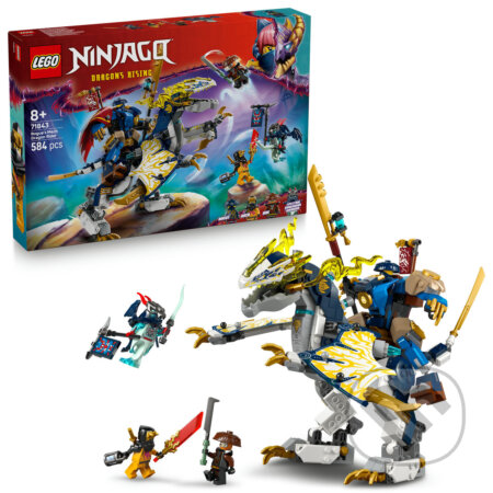 Spoločenská hra: LEGO® NINJAGO® 71843 Rogue a robotický dračí jazdec (LEGO). LEGO, 2025 Spoločenská hra: LEGO® NINJAGO® 71843 Rogue a robotický dračí jazdec (LEGO). LEGO, 2025