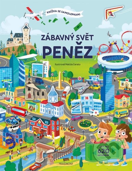 Kniha: Knížka se samolepkami: Zábavný svět peněz (Joli Hannah). Nakladatelství Fragment, 2025 Kniha: Knížka se samolepkami: Zábavný svět peněz (Joli Hannah). Nakladatelství Fragment, 2025