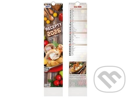 Nástěnný kalendář Recepty 2026 (MFP). MFP, 2025 Nástěnný kalendář Recepty 2026 (MFP). MFP, 2025