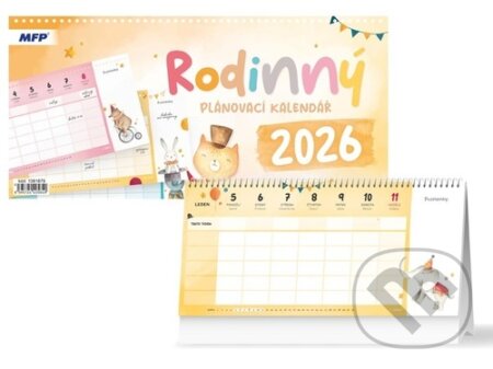 Stolní Rodinný plánovací kalendář 2026 (MFP). MFP, 2025 Stolní Rodinný plánovací kalendář 2026 (MFP). MFP, 2025