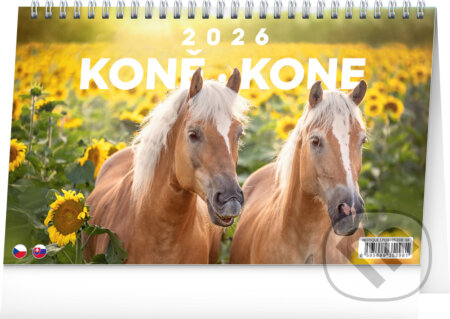 NOTIQUE Stolový kalendár Koně – Kone 2026 (Notique). Notique, 2025 NOTIQUE Stolový kalendár Koně – Kone 2026 (Notique). Notique, 2025