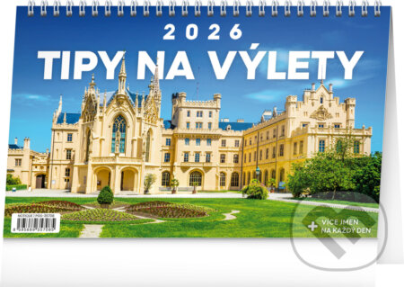 NOTIQUE Stolní kalendář Tipy na výlety 2026 (Notique). Notique, 2025 NOTIQUE Stolní kalendář Tipy na výlety 2026 (Notique). Notique, 2025