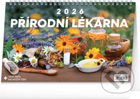 NOTIQUE Stolní kalendář Přírodní lékárna 2026 (Notique). Notique, 2025 NOTIQUE Stolní kalendář Přírodní lékárna 2026 (Notique). Notique, 2025