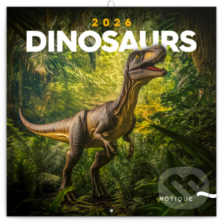 NOTIQUE Nástenný poznámkový kalendár Dinosaury 2026 (Notique). Notique, 2025 NOTIQUE Nástenný poznámkový kalendár Dinosaury 2026 (Notique). Notique, 2025