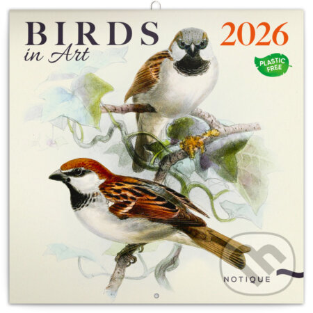 NOTIQUE Nástenný poznámkový kalendár Birds in Art (Vtáčiky) 2026 (Notique). Notique, 2025 NOTIQUE Nástenný poznámkový kalendár Birds in Art (Vtáčiky) 2026 (Notique). Notique, 2025