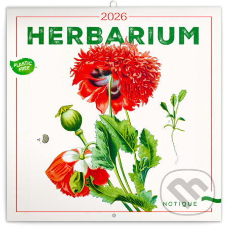 NOTIQUE Nástenný poznámkový kalendár Herbarium (Herbár) 2026 (Notique). Notique, 2025 NOTIQUE Nástenný poznámkový kalendár Herbarium (Herbár) 2026 (Notique). Notique, 2025