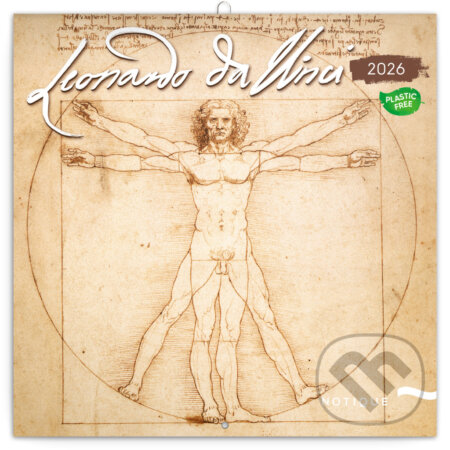 NOTIQUE Nástenný poznámkový kalendár Leonardo da Vinci 2026 (Notique). Notique, 2025 NOTIQUE Nástenný poznámkový kalendár Leonardo da Vinci 2026 (Notique). Notique, 2025