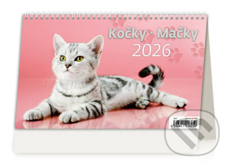 Kočky 2026 - stolní kalendář (Helma). Helma, 2025 Kočky 2026 - stolní kalendář (Helma). Helma, 2025