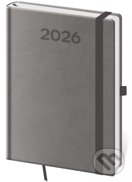 Týdenní diář 2026 B6 Print Pop šedý (Helma). Helma, 2025 Týdenní diář 2026 B6 Print Pop šedý (Helma). Helma, 2025