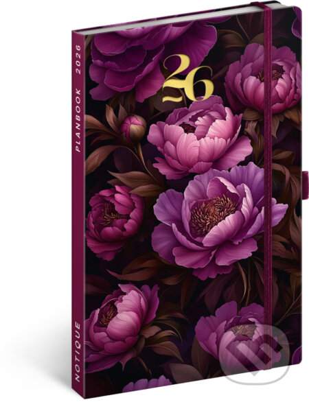 NOTIQUE Planbook - diár/notes Fialové kvety 2026 (Notique). Notique, 2025 NOTIQUE Planbook - diár/notes Fialové kvety 2026 (Notique). Notique, 2025